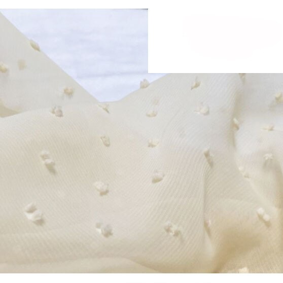 Bløde prikker chiffon tyl stof til brudekjole, nederdel, tutu, skjorte, hvid, pink, beige, blå, i meter ,150cm bred: 5