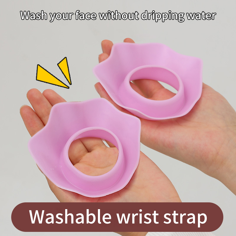 Reloj de pulsera de silicona con forma de flor, accesorio impermeable para el cabello, envoltura para la cabeza, maquillaje hecho a mano, 1 par