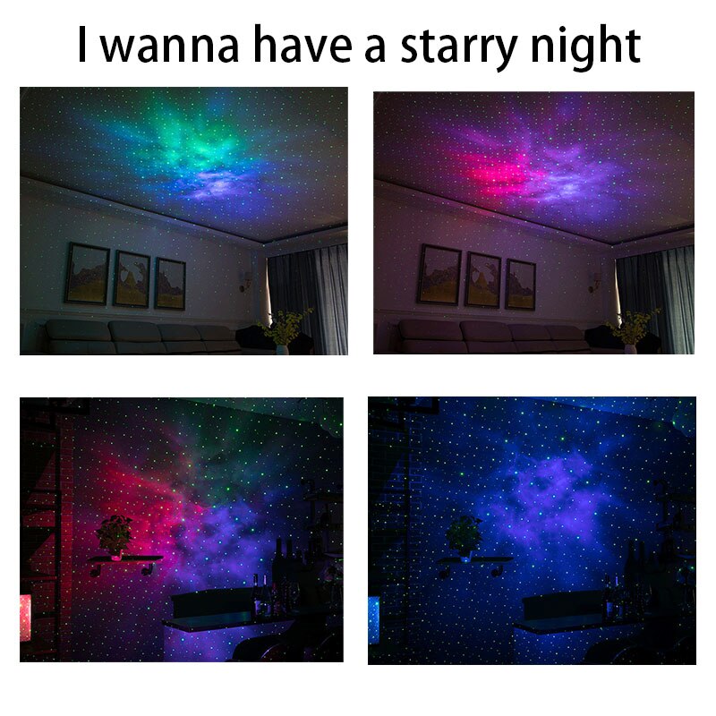 Blisslights Sky Lite Projector Colorful Starry Sky Galaxy Player LED Night Light USB Charging light