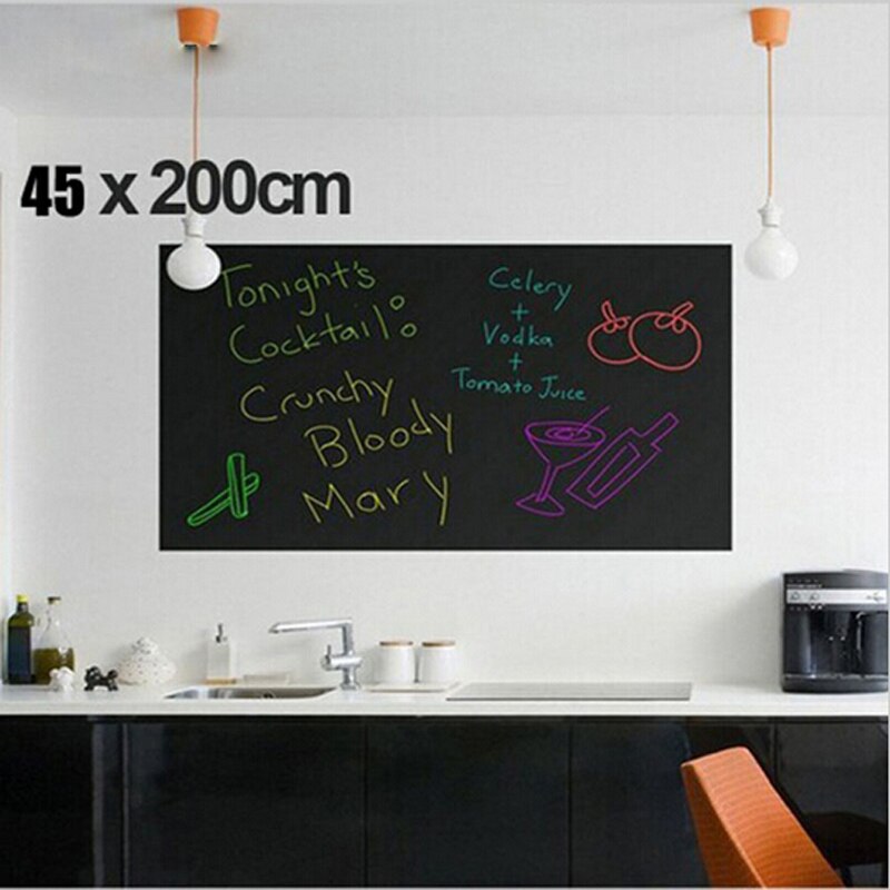 Chalk Board Blackboard Stickers Removable Vinyl Draw Decor Mural Decals Art Chalkboard Wall Sticker For Kids Rooms EJ871243: 871243