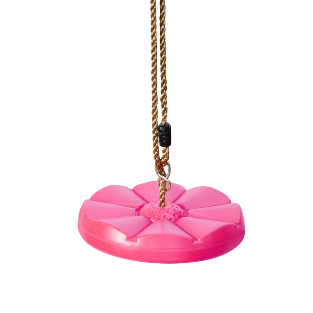 Swing Rope Seat Garden Toys Swings Kids Swing Disc Swing Outdoor Plastic Hanging Climbing Ropes Petal Swings