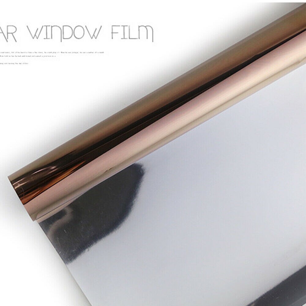 60/45 x 200cm spejl solreflekterende btæt vinduesfilm envejs privatliv anti-uv varmestickers: Sølvbrun / 45 x 200cm