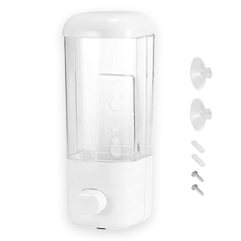 500ML Wall Mount Liquid Soap Dispenser Hand Wash Wall-Mount Manual Soap Dispensers Shampoo Container Bathroom Bottle Accessories