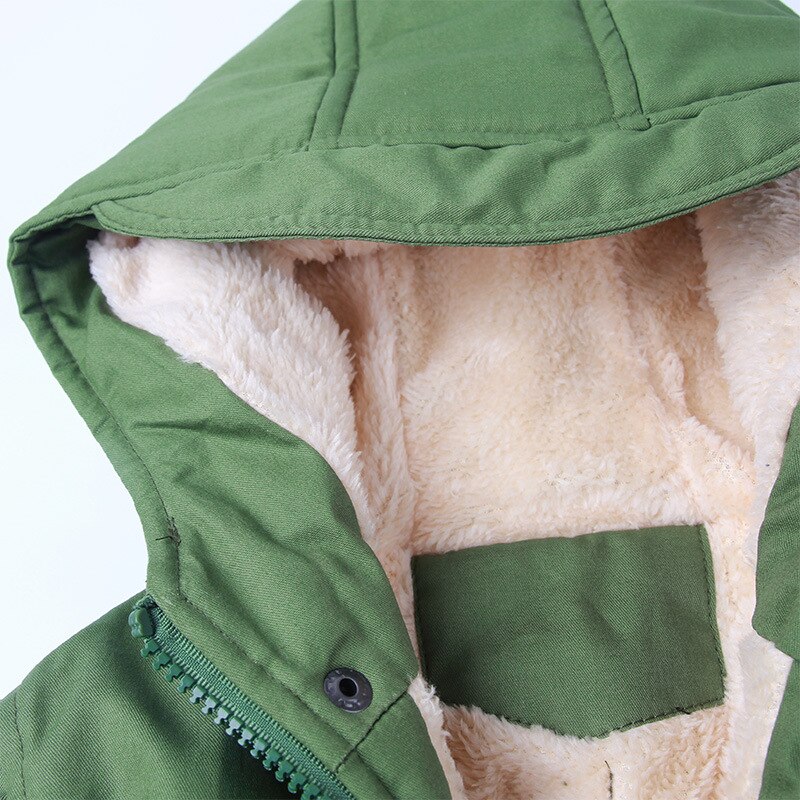 Novas Crianças Casacos de Inverno Meninos Casacos Top Grosso Menina Quente Do Bebê Para Baixo Revestimento do Outono Blusão Crianças Snowsuits Outwear Ocasional 3-7Year