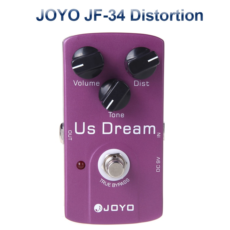 Joyo jf -02 ultimate drive overdrive guitar effekt pedal analog delay guitar pedal vintage overdrive guitar tilbehør dele