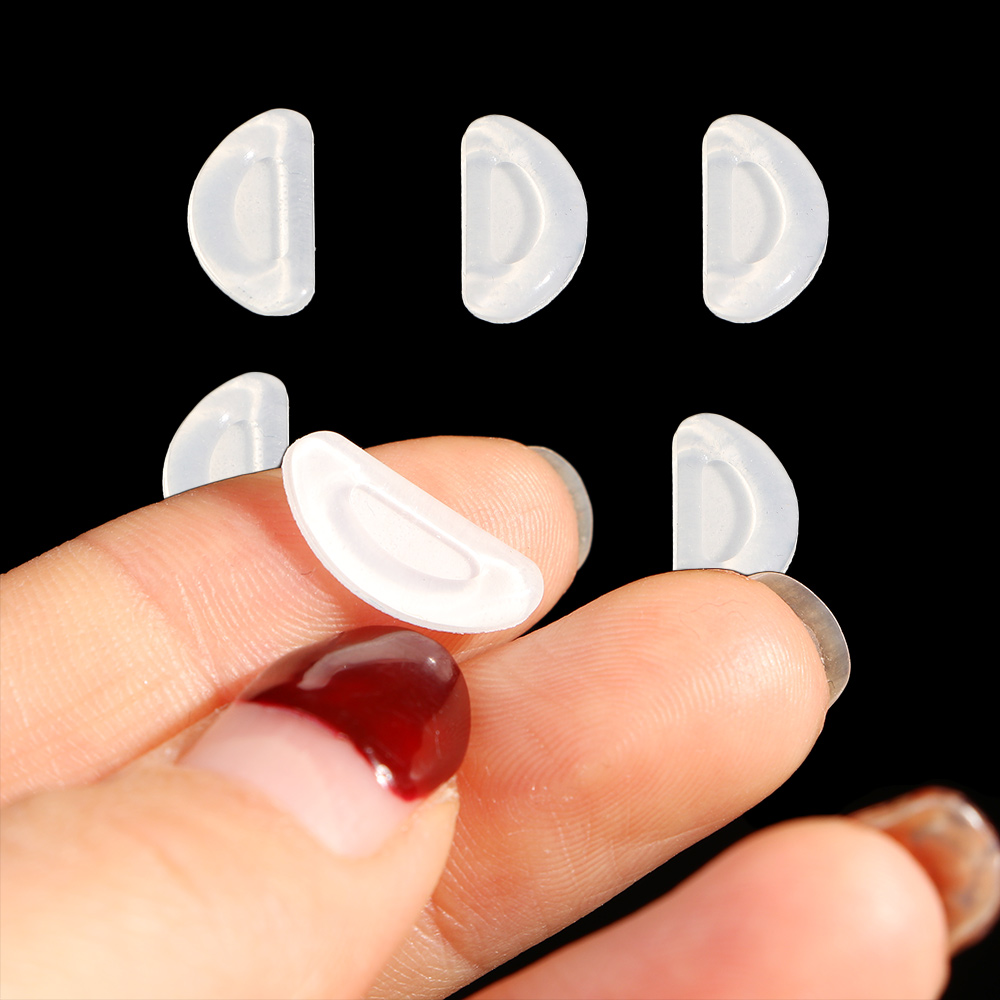 Almohadilla de silicona antideslizante para la nariz, almohadillas adhesivas para gafas, aumento de elevación, accesorios para gafas