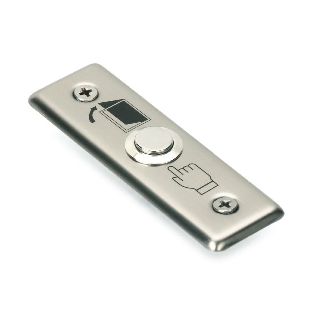 1 9 * 2.5cm Door Exit Button for Access Control Stainless Steel Push Release Switch Panel