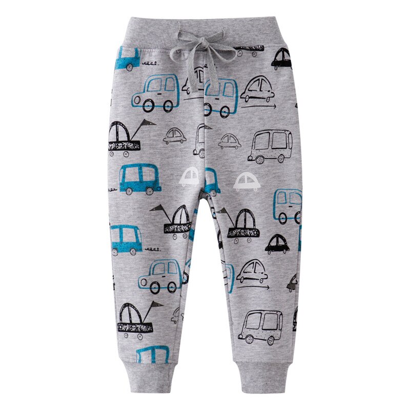 Children Sweatpants Applique Cars Boys Trousers Pants Autumn Spring Baby Long Pants Boys Sport Clothing: 9185 / 4T