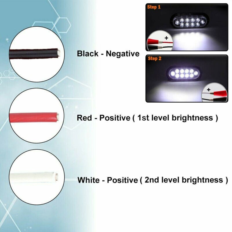 12V Reverse Light 10 LED Backup Reverse Light Surface Mount Tail Lights