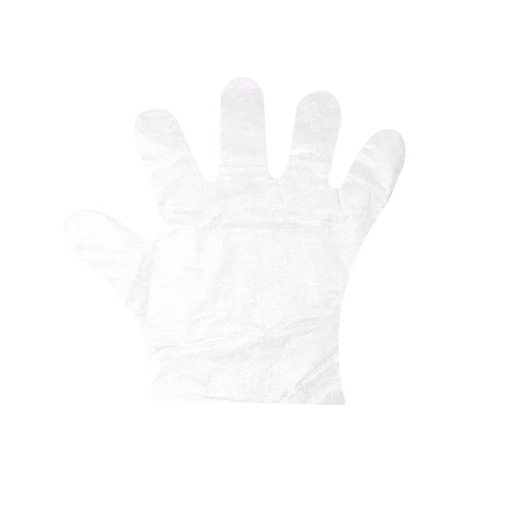Rękawice lateksowe Guantes Desechables 100pc plastikowe przezroczyste jednorazowe rękawice ogrodowe restauracja domowe jedzenie przyrząd robić pieczenia jednorazowe rękawice