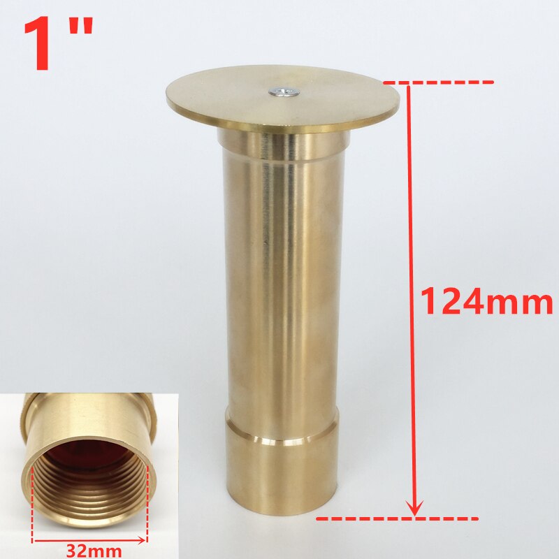 1/2&quot; 3/4&quot; 1&quot; Brass Mushroom Fountain Nozzles Stainless Steel Water Fountain Head For Swimming Pool: 1 (Brass)