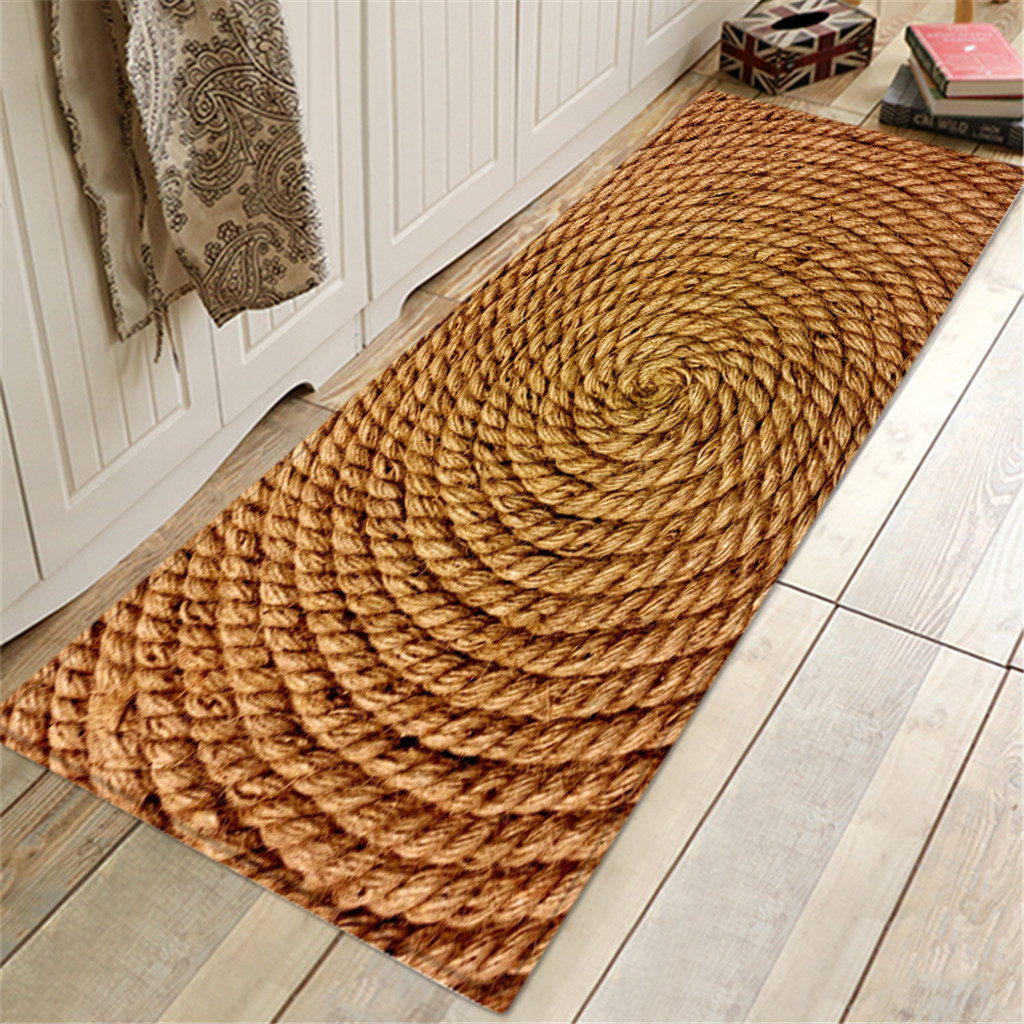 40 x 120 cm tæppe gang dørmåtte forhindrer glidende tæppe absorbere vand køkkenmåtte badeværelse tilbehør produkter festival gulvtæppe: F