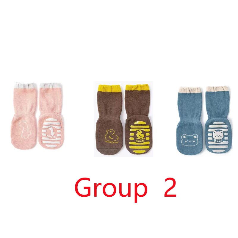 3 Pcs Baby Boy Socks Newborn Infant Socks Baby Socks Girl Non Slip Socks Baby Girls Knee Length Socks 0-3t Kids Socks: Group 2 / M(1-3T)