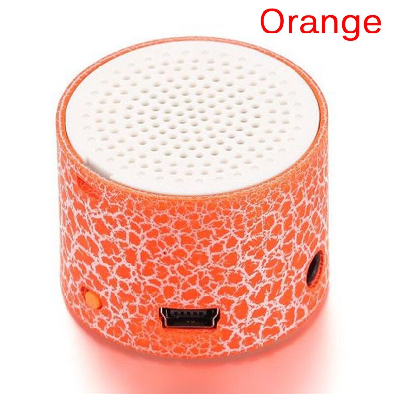 MP3 LED Light Portable Stereo Bass Speakers Travel Music Player Speaker Support TF Card Nice for Children