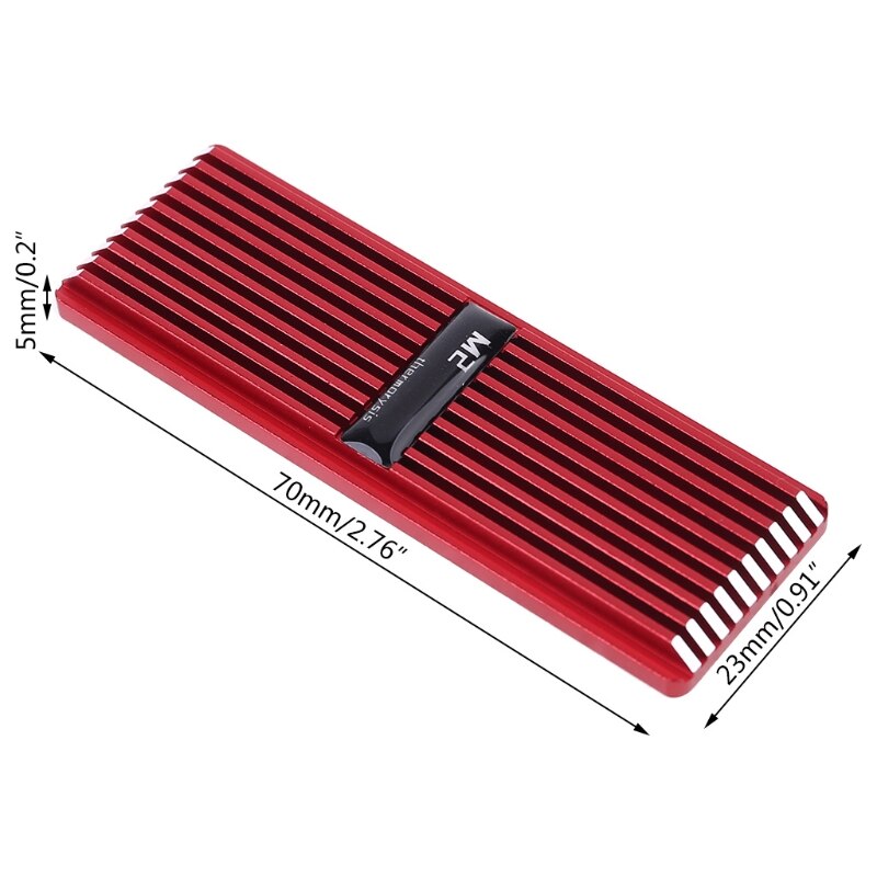 M .2 ssd nvme kjøleribbe kjøleribbe  m2 2280 ssd harddisk aluminium kjøleribbe med termisk pute til pcie sata  m2 ssd pc termisk radiat