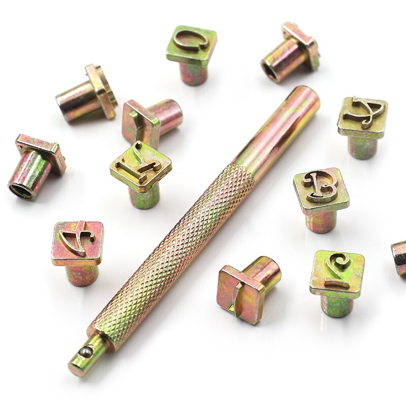 36 sztuk alfabet cyfrowy tłoczenie skóry drukowanie narzędzia robić dziurkownia angielskie litery metalowe skórzane zestaw stempli narzędzia skórzane galanterii skórzanej