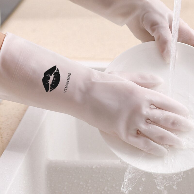 Washing Gloves Women Waterproof Rubber Latex Thin Kitchen Laundry Plastic Cleaning Dishes Household Chores Kitchen Tools