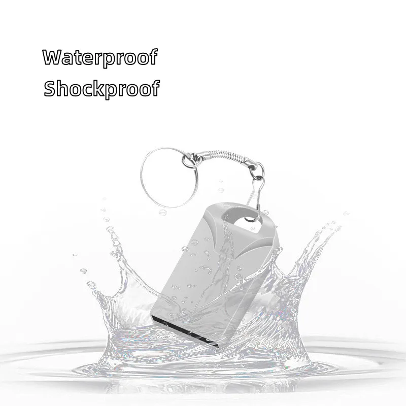 Mini Silvery Pendrive Family Photo 8GB 16GB 32G Small USB Flash Drive 64GB Memory Stick for PC Memoria 2.0 Thumbdrive Business