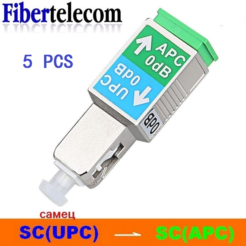 Optische Vezel SC-SC Adapter Upc Kabel Adapter Apc Naar Upc Koppeling Apc Simplex Single Mode Verlengd Conversiepaar Sc Mannelijk/Vrouwelijk: Blauw