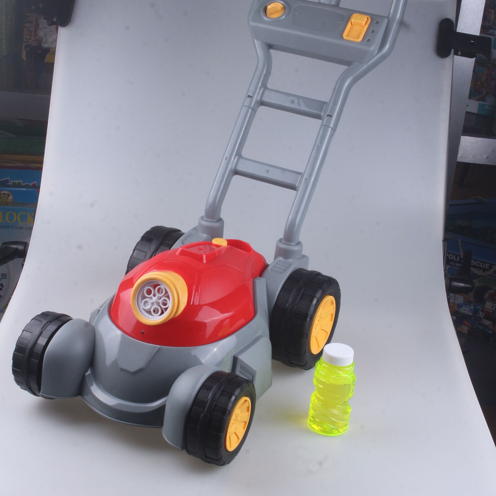 Bubble Machine Speelgoed Voor Jongens Meisjes, Bubble Grasmaaier Met Bubble Oplossing 100Ml