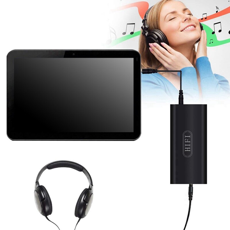 HiFi Headphone Amplifier Portable Stereo Headphone AMP Rechargeable O Amplifier 3.5mm