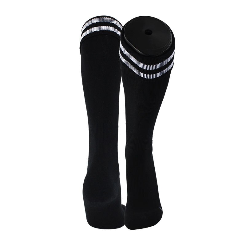 Brothock Fußball socken Familie Eltern und kind größe trainingsschweiß dry anti-skid strümpfe socken outdoor studenten sport socken: Black / XS 27-30 kids