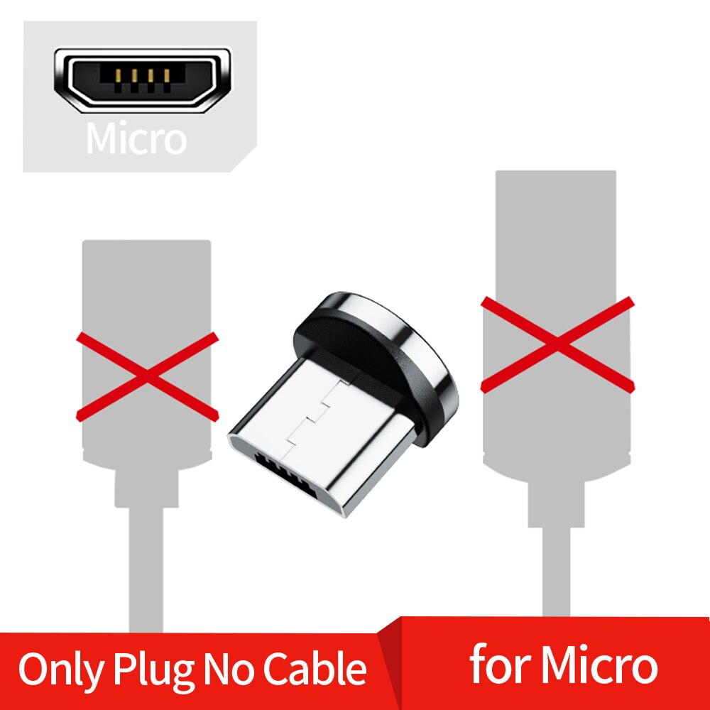 zucken 1M 2M Magnetische Mikro USB Kabel Für Samsung Xiaomi Android praktisch Schnelle Ladung Microusb-kabel Magnet ladegerät Kabel: Mikro Stecker Nein Kabel / 1m