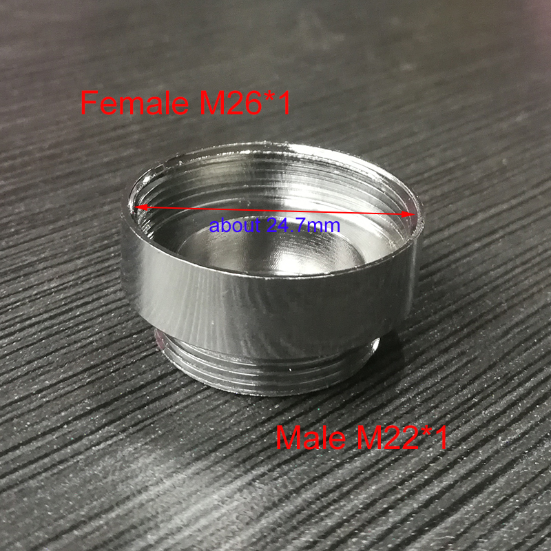 Weibliche M24 Durcheinander rohr passend zu Konverter Wasserhahn stecker Adapter M16 M18 M26 Zahnseide Zubehör männlichen gewinde munddusche: F26xM22