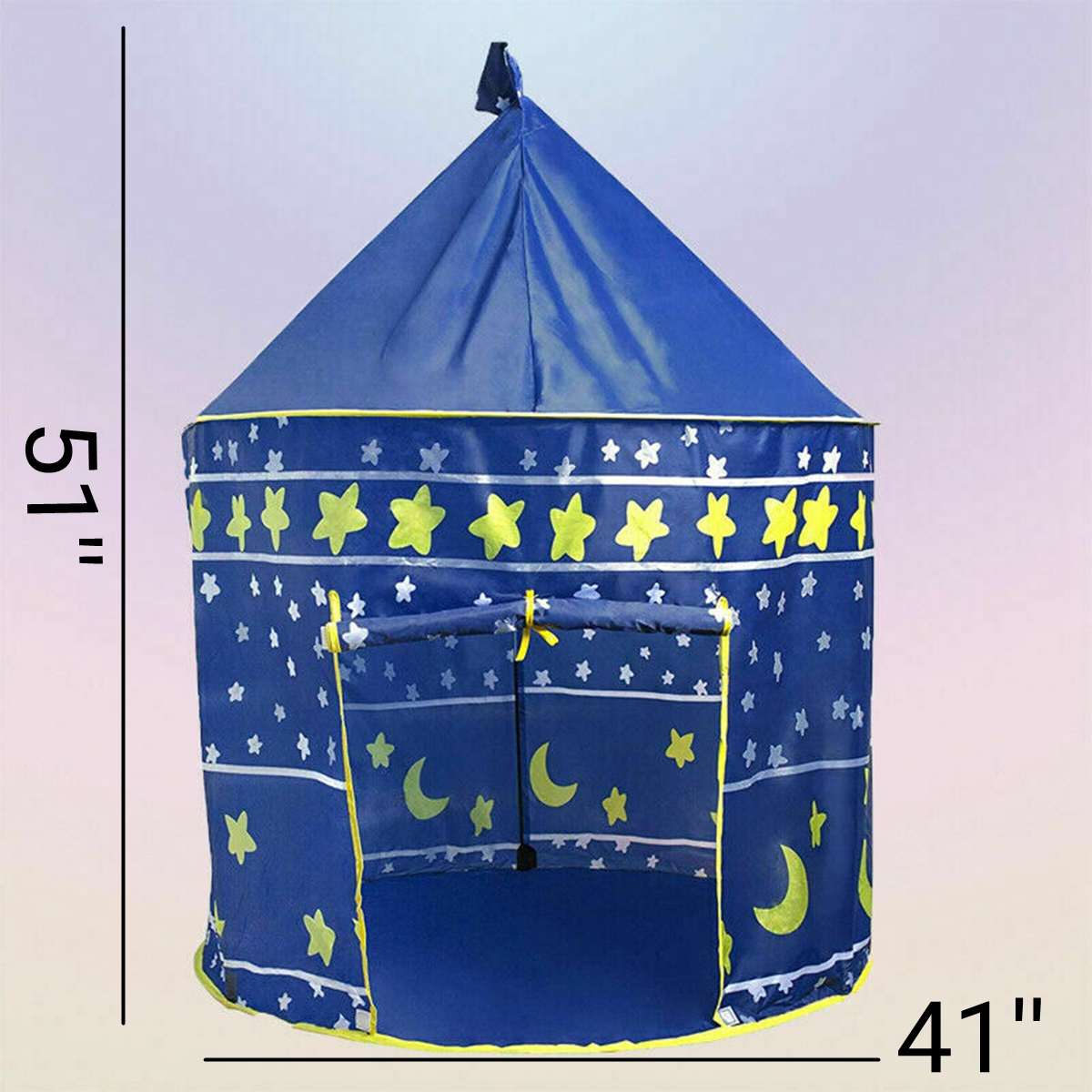 Carpas de juguete de teatro plegables portátiles, juguetes educativos para interior y exterior, juegos de carpa colorida, de juego para niños y bebés: Dark Blue