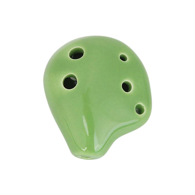 Ceramic Flute Classical Elegance Mini Portable 6 Hole White Porcelain Flute C Tone Alto Musical Instruments