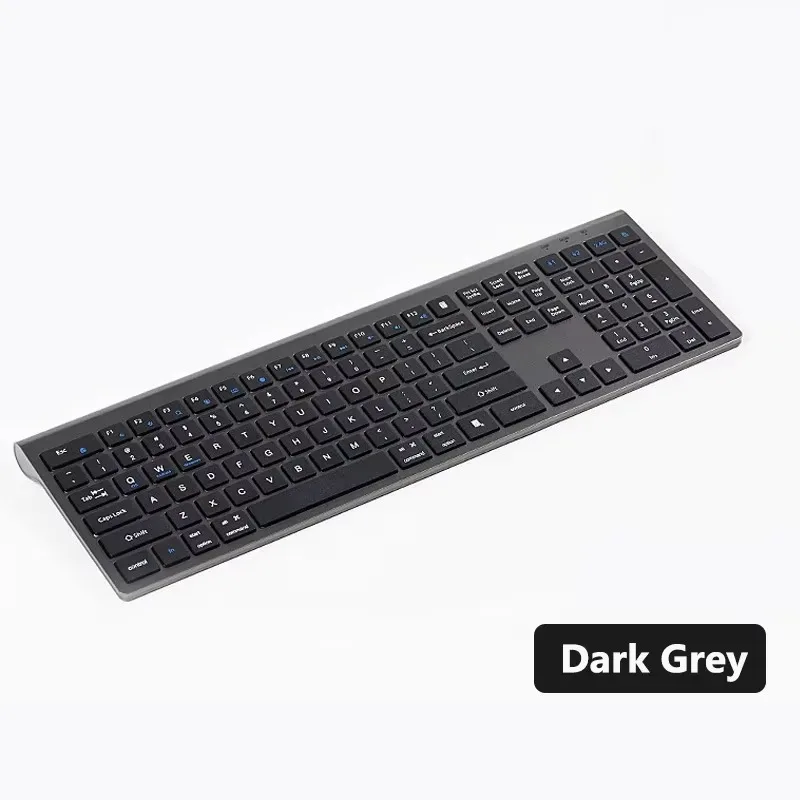 Bluetooth 5.0 & 2.4G Wireless Keyboard and Mouse Combo Multimedia Keyboard Mouse Set for iPad Macbook Android Laptop PC TV: black