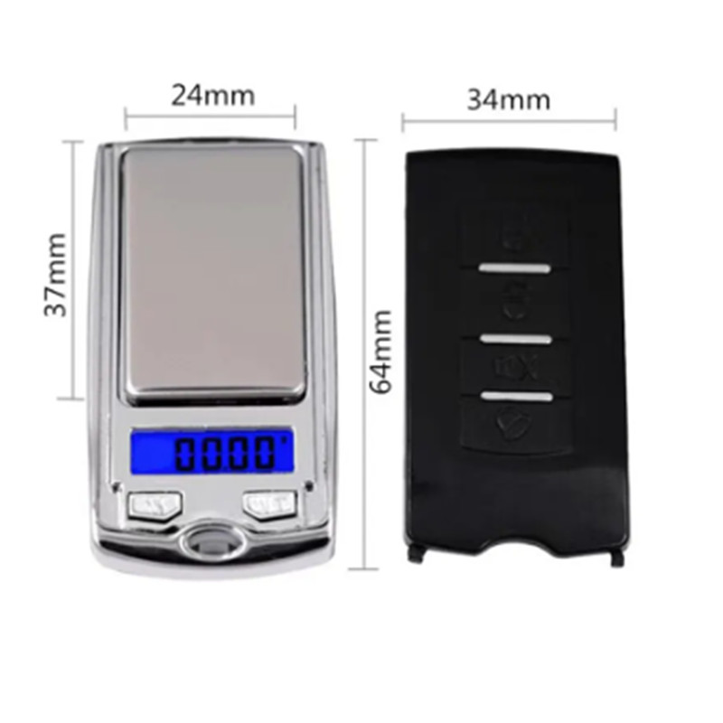 1 Uds 200g/100g 0,01g precisión portátil forma de llave de coche Mini balanza electrónica de bolsillo Digital con pantalla LCD