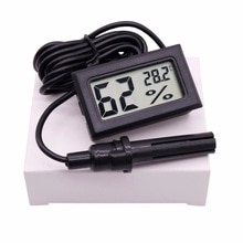 10 Pcs Professionele Mini Probe Lcd Digitale Thermometer Hygrometer Temperatuur Vochtigheid Meter Digitale Display Geen Batterij