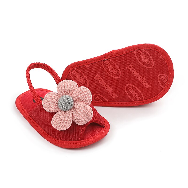 Bebê & crianças roupas do bebê meninas sandálias de flores, sola macia anti-deslizamento sapatos de verão infantil primeiros caminhantes princesa apartamentos: B / 11