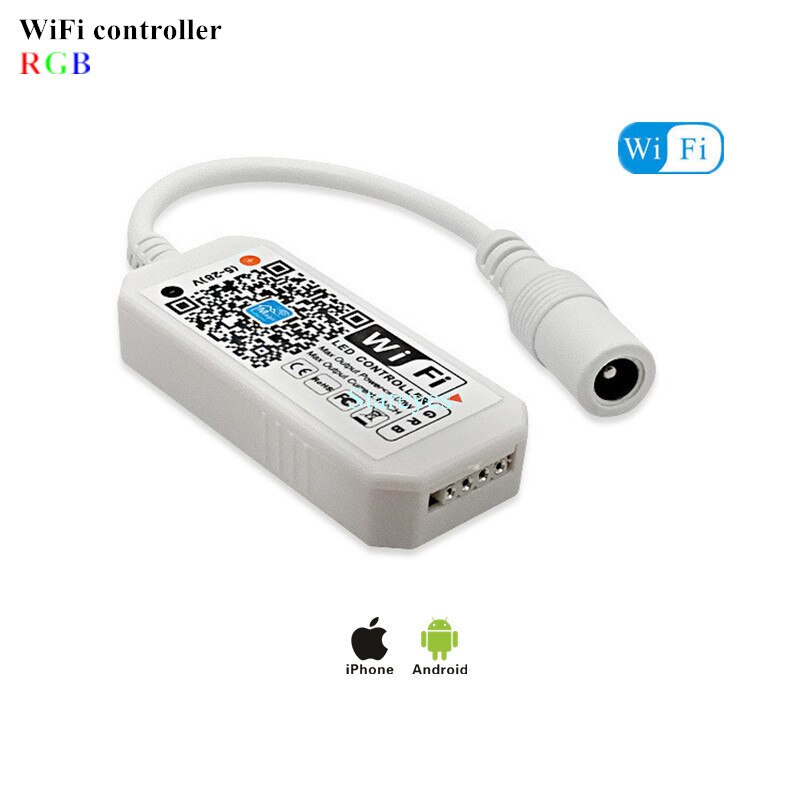 Magic Home WiFi télécommande sans fil variateur DC5V 12V 24V couleur unique RGB RGBW télécommande Alex Tuya contrôle pour bande LED: Bleu