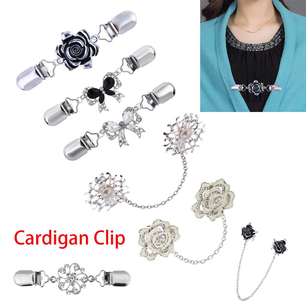 Vest Clip Trui Shawl Clips Keeper Kraag Eend Mond Plated Metalen Clip Houder Garters Accessoires Sieraden
