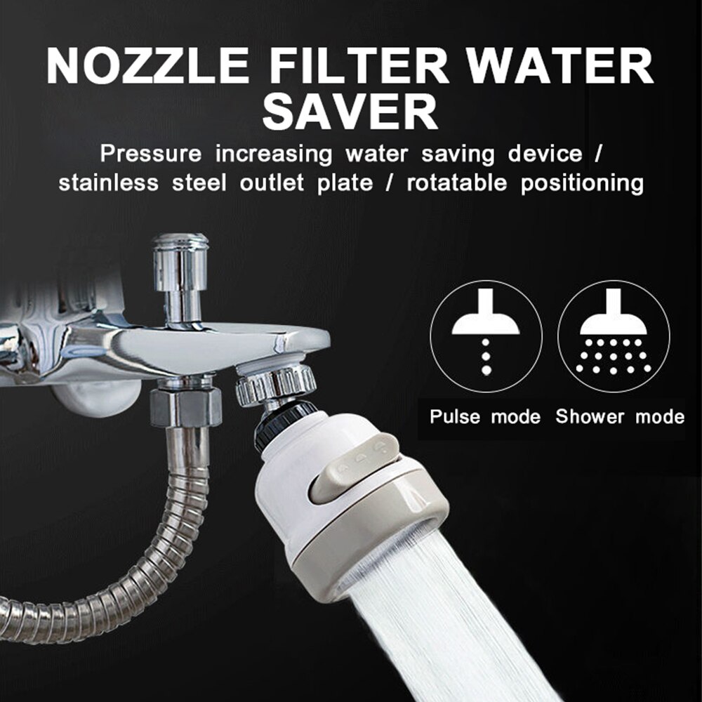 Kitchen Faucet Kitchen Moveable Flexible Tap Head Shower Diffuser Rotatable Nozzle Adjustable Booster Faucet Kitchen Accessories