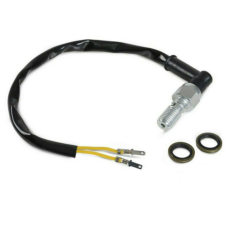 Motorcycle Rear Brake Light Hydraulic Pressure Switch M10x1.25mm Banjo Bolt Universal Motorcycle Hydraulic Brake Light Switch