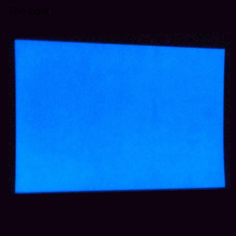 Chzimade 1Pcs A4 Glow In The Dark Inkjet Printer Paper Sticker Home Decor Luminous PET Film Decorative Wall Paper Crafts