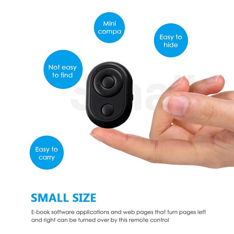 Wireless Bluetooth Remote Control Camera Shutter for Selfie Recording Video Camera Release for iphone Android Smartphone
