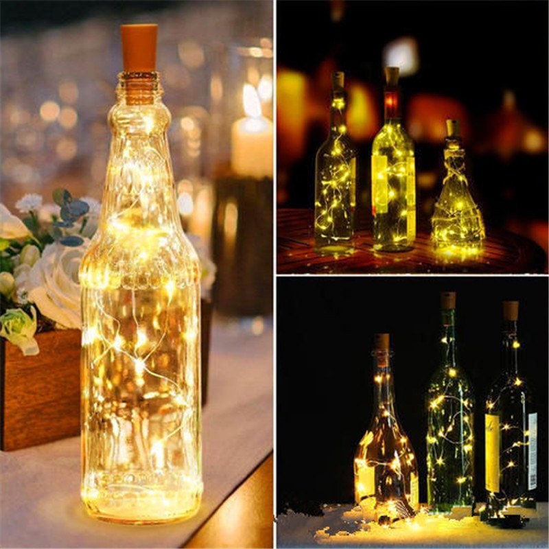 1 M/2 M/3 M LED Garland Koperdraad Corker String Fairy Lights voor Glas Ambachtelijke Fles Jaar/Kerst/Bruiloft Decoratie