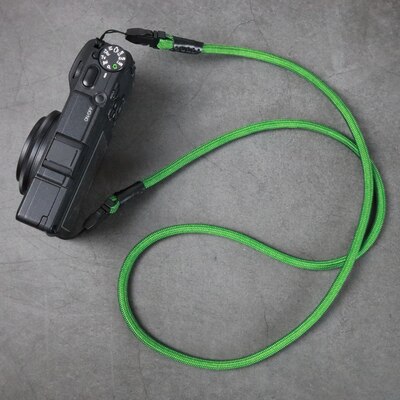 Sterkt vevd nylon tau kamera skulder nakke stropp belte til  rx100 m 6 m4 m5 vi gr2 x100f xf10 m5a gr2 gr3 g7 x 2 lx10 z7 z6 a7 m 3 a9: Grønne stropper