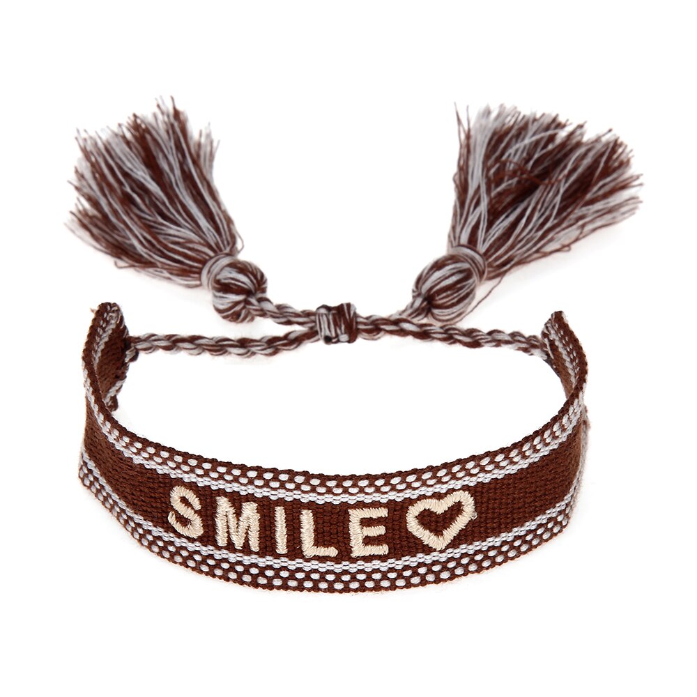Boho Tassel Vriendschap Armband Voor Vrouwen Mannen Handgemaakte Geknoopt Touw Verstelbare Enkelband Lucky Sieraden Altijd Vriendschap Getuige: C