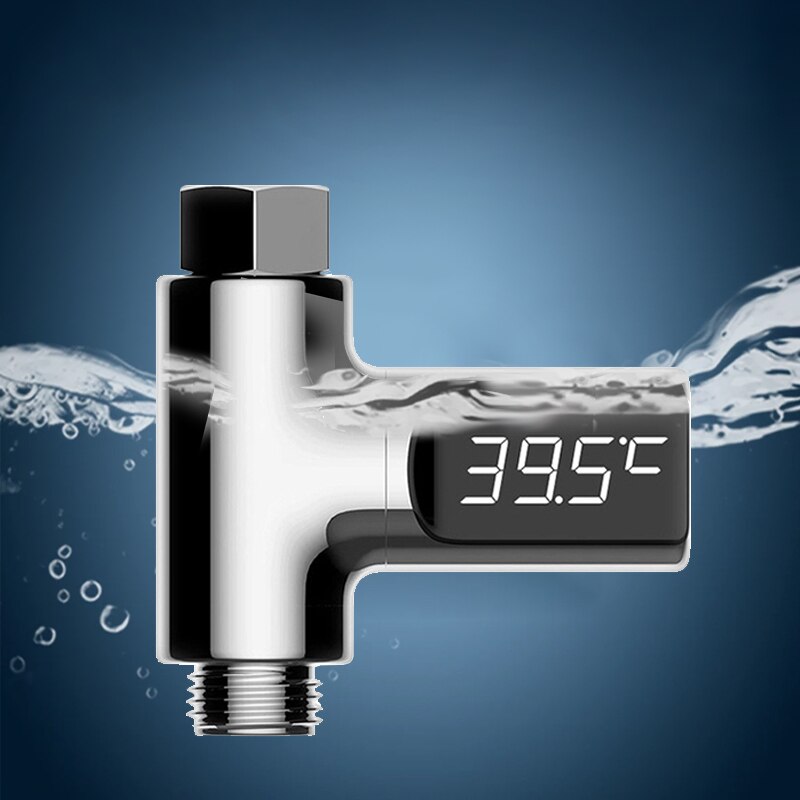360° Rotating LED Digital Shower Temperature Meter Bathroom Baby Bath Water Thermometer Celsius/Fahrenheit Temperature Monitor