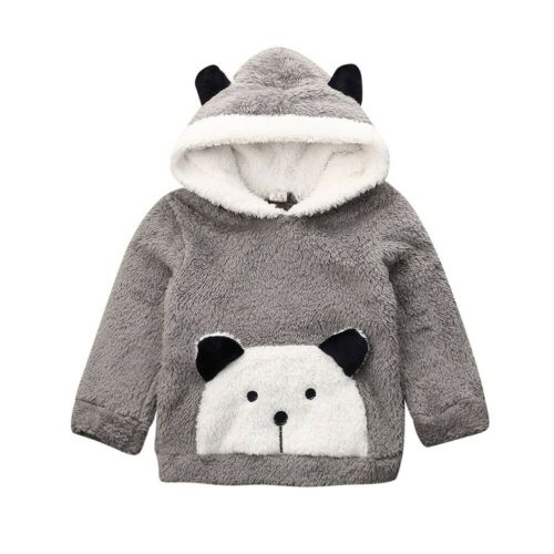 Citgeett Herfst Warm Winter Warm Peuter Baby Jongen Meisje Faux Fur Fleece Sweatshirt Hoodies Kleding: C / 12m