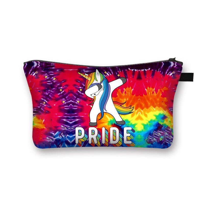 Bolsa de cosméticos do arco-íris lgbt, bolsa de maquiagem para mulheres gays: shzblgbt04