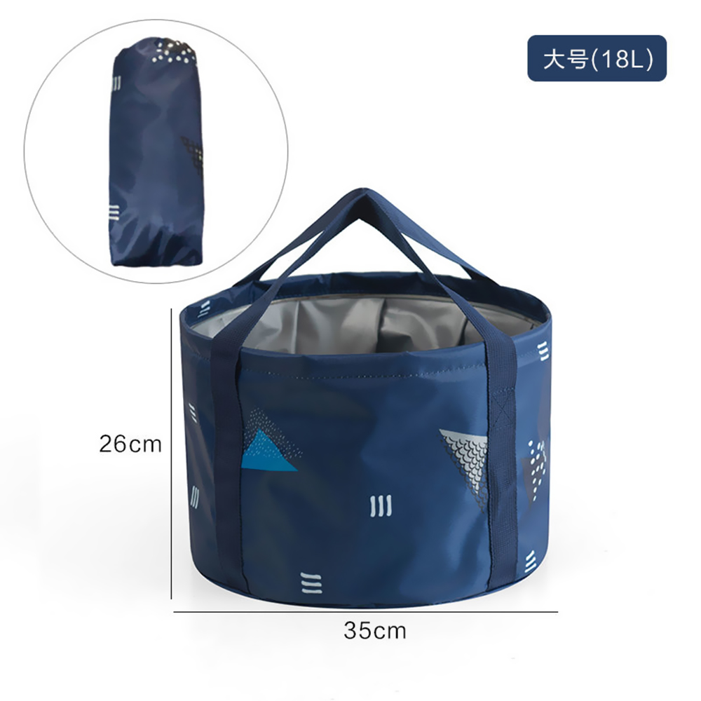 Ultralight Foldable 10L Portable Bucket Outdoor Wash Basin Folding Water Container Camping Picnic Wash Bucket: Type 8
