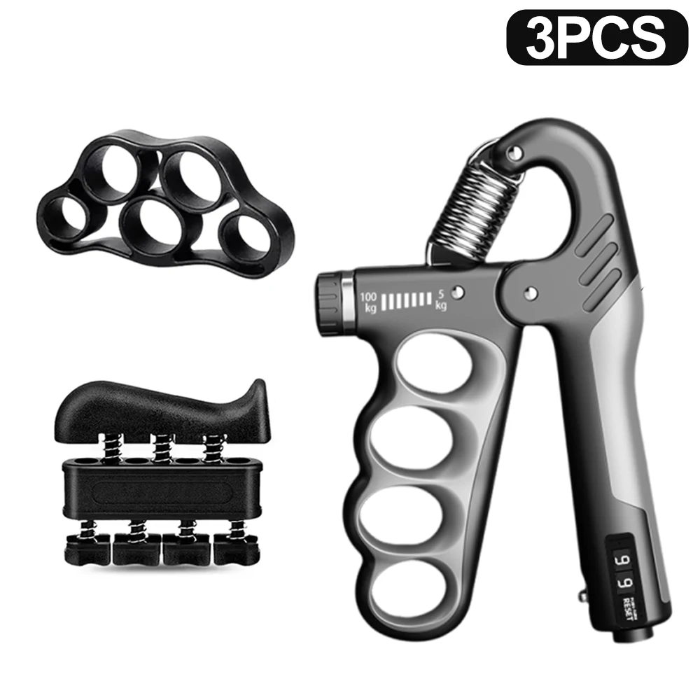 5-100Kg Adjustable Finger And Forearm Strengthening Kit - Improve Grip Strength And Flexibility With Resistance Hand Grippers: Blue