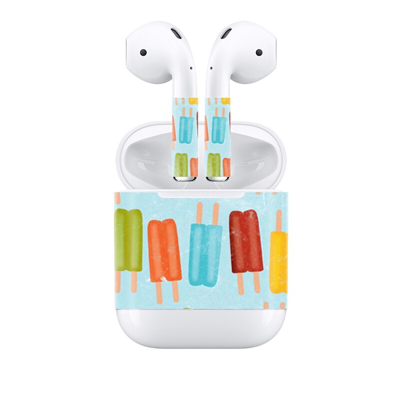 Komende Stickers voor AirPods Skin Siliconen Case voor AirPods Skin Decal Beschermende Cover Wraps: 0051