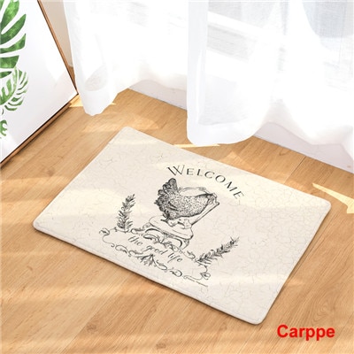 Anti Slip Floor Carpet Mat Chicken Animal Pattern Print Doormat for Bathroom Kitchen Entrance Rugs Home Decoration 40x60 50x80cm: 7 / 40x60cm